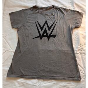 GUC WWE (World Wrestling Entertainment) logo gray & black medium tshirt